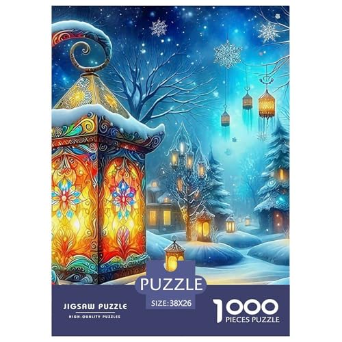 Fantasy Night Scene 1000-teiliges Oil Painting Style Puzzle Für Die Ganze Familie Geschicklichkeitsspiel Anspruchsvolles Puzzle 38x26cm/1000pcs von RYVABXYAK