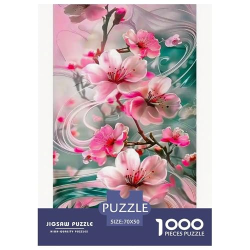 Flower 1000-teiliges Plant Puzzle Familien Erwachsenenpuzzle Mit Wimmelbild Anspruchsvolles Puzzle 70x50cm/1000pcs von RYVABXYAK
