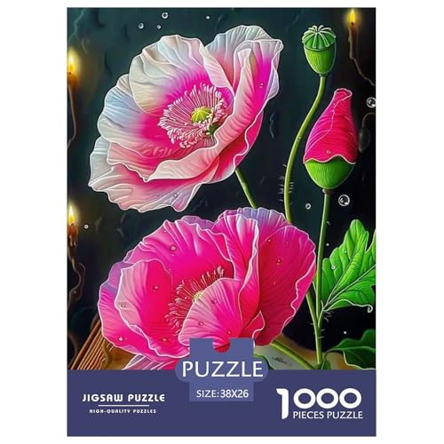Flower 1000-teiliges Plant Puzzle Für Die Ganze Familie Erwachsenenpuzzle Mit Wimmelbild Anspruchsvolles Puzzle 38x26cm/1000pcs von RYVABXYAK