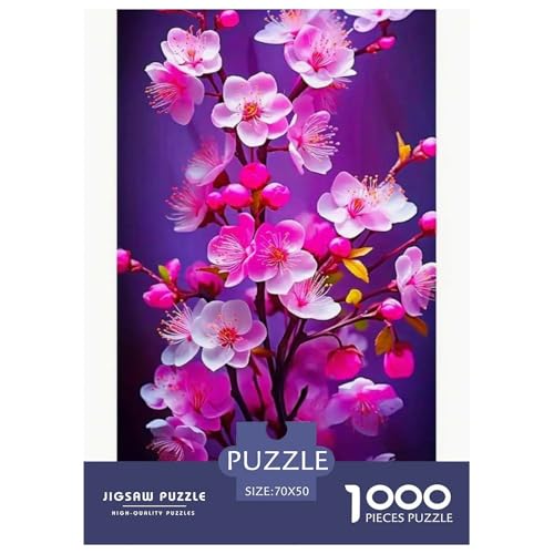 Flower 1000-teiliges Plant Puzzle Für Die Ganze Familie Erwachsenenpuzzle Mit Wimmelbild Puzzlespiel Themen-Puzzle Mit 70x50cm/1000pcs von RYVABXYAK