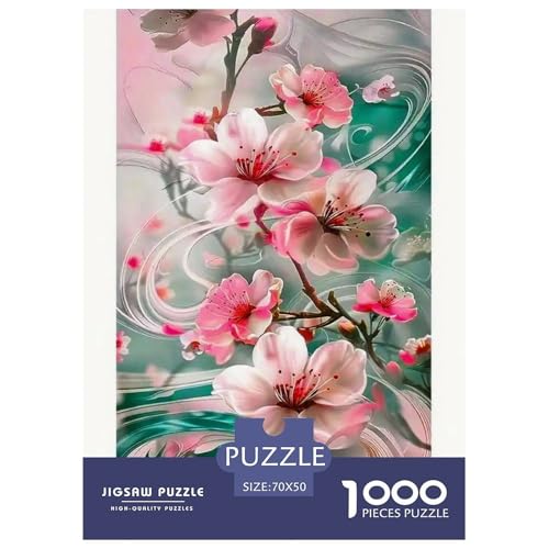 Flower 1000-teiliges Plant Puzzle Für Erwachsene Klassische Anspruchsvolles Puzzle 70x50cm/1000pcs von RYVABXYAK