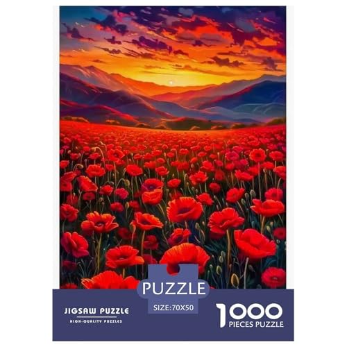 Flower 1000-teiliges Plant Puzzle Für Erwachsene Und Kinder Geschicklichkeitsspiel Puzzlespiel Themen-Puzzle Mit 70x50cm/1000pcs von RYVABXYAK