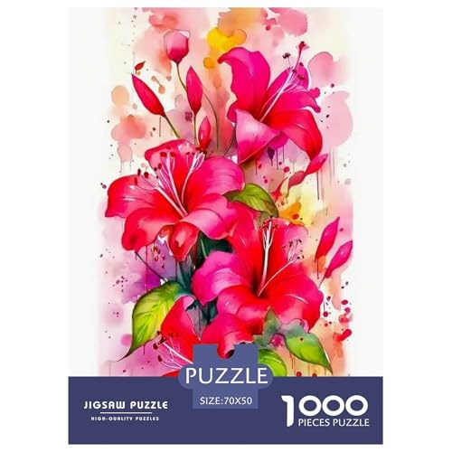Flower 1000-teiliges Plant Puzzle Für Erwachsene Und Kinder Geschicklichkeitsspiel Unmöglich Puzzles 70x50cm/1000pcs von RYVABXYAK