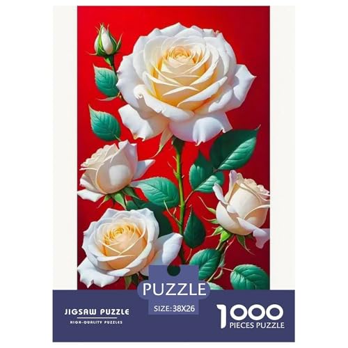 Flower 1000-teiliges Plant Puzzles Für Erwachsene Klassische Unmöglich Puzzles 38x26cm/1000pcs von RYVABXYAK