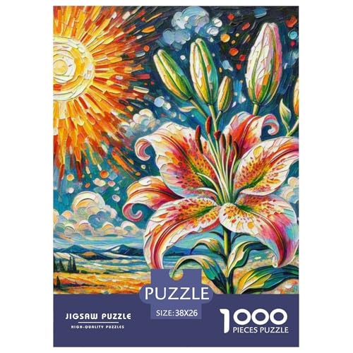 Lily 1000-teiliges Flower Puzzle Familien Geschicklichkeitsspiel DIY Herausfordernde 38x26cm/1000pcs Lily 1000-teiliges Flower Puzzle Familien Geschicklichkeitsspiel DIY Herausfordernde 38x26cm/1000pcs von RYVABXYAK