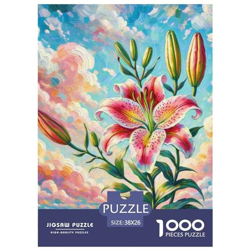 Lily 1000-teiliges Flower Puzzle Für Die Ganze Familie Geschicklichkeitsspiel Unmöglich Puzzles 38x26cm/1000pcs Lily 1000-teiliges Flower Puzzle Für Die Ganze Familie Geschicklichkeitsspiel Unmöglich Puzzles 38x26cm/1000pcs von RYVABXYAK