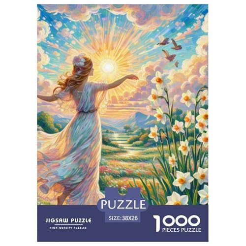 Narcissus 1000-teiliges Flower Puzzle Familien Geschicklichkeitsspiel Unmöglich Puzzles 38x26cm/1000pcs von RYVABXYAK