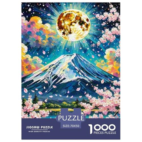 Peach Blossom 1000-teiliges Flower Puzzle Für Erwachsene Geschicklichkeitsspiel Unmöglich Puzzles 70x50cm/1000pcs von RYVABXYAK