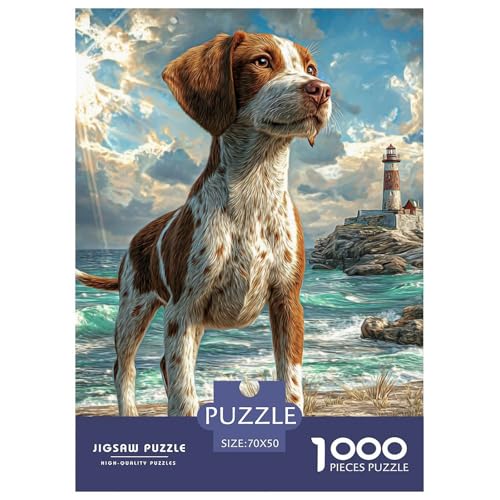 Pet Dog 1000-teiliges Pet Puzzle Familien Erwachsenenpuzzle Mit Wimmelbild Puzzlespiel Themen-Puzzle Mit 70x50cm/1000pcs von RYVABXYAK