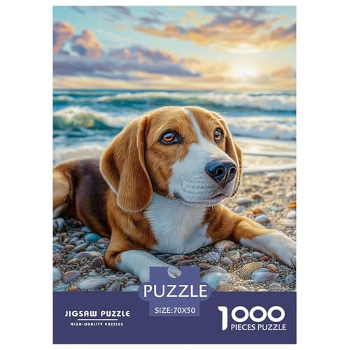Pet Dog 1000-teiliges Pet Puzzle Familien Geschicklichkeitsspiel Anspruchsvolles Puzzle 70x50cm/1000pcs von RYVABXYAK