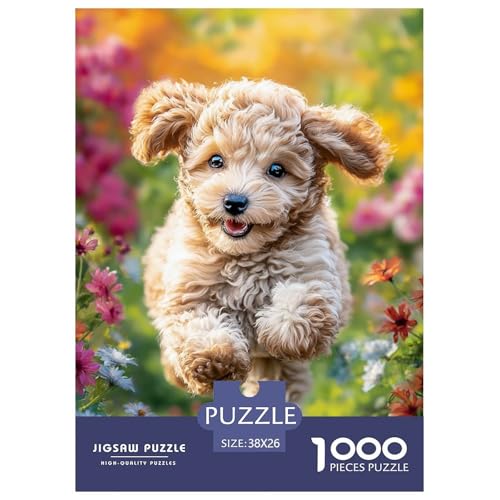 Pet Dog 1000-teiliges Pet Puzzle Familien Geschicklichkeitsspiel DIY Herausfordernde 38x26cm/1000pcs von RYVABXYAK