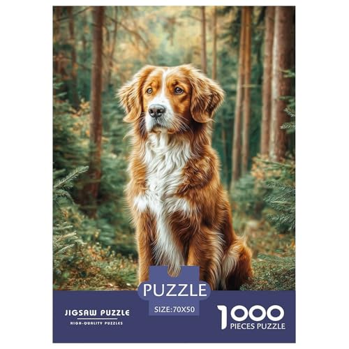 Pet Dog 1000-teiliges Pet Puzzle Familien Geschicklichkeitsspiel DIY Herausfordernde 70x50cm/1000pcs von RYVABXYAK
