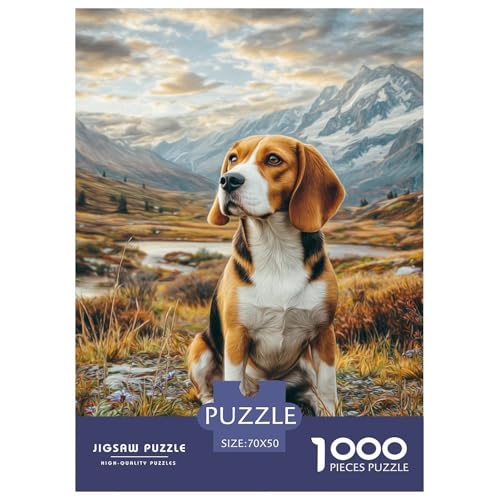 Pet Dog 1000-teiliges Pet Puzzle Für Die Ganze Familie Geschicklichkeitsspiel Anspruchsvolles Puzzle 70x50cm/1000pcs von RYVABXYAK
