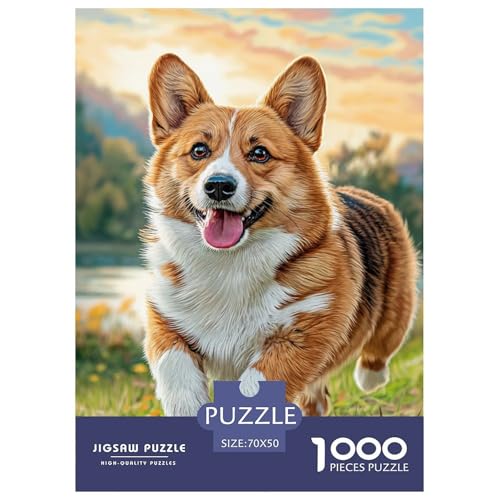 Pet Dog 1000-teiliges Pet Puzzle Für Die Ganze Familie Geschicklichkeitsspiel DIY Herausfordernde 70x50cm/1000pcs von RYVABXYAK
