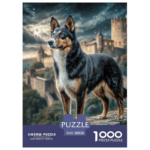 Pet Dog 1000-teiliges Pet Puzzle Für Erwachsene Geschicklichkeitsspiel DIY Herausfordernde 38x26cm/1000pcs von RYVABXYAK