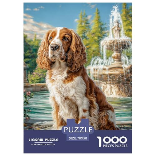 Pet Dog 1000-teiliges Pet Puzzle Für Erwachsene Und Kinder Erwachsenenpuzzle Mit Wimmelbild Puzzlespiel Themen-Puzzle Mit 70x50cm/1000pcs von RYVABXYAK