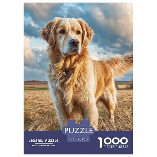 Pet Dog 1000-teiliges Pet Puzzle Für Erwachsene Und Kinder Geschicklichkeitsspiel Anspruchsvolles Puzzle 70x50cm/1000pcs von RYVABXYAK