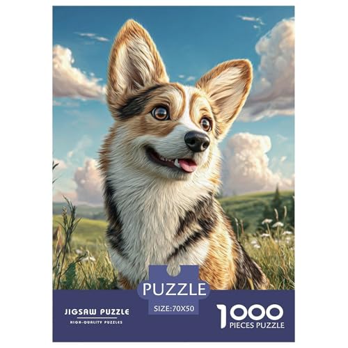 Pet Dog 1000-teiliges Pet Puzzle Für Erwachsene Und Kinder Klassische Puzzlespiel Themen-Puzzle Mit 70x50cm/1000pcs von RYVABXYAK