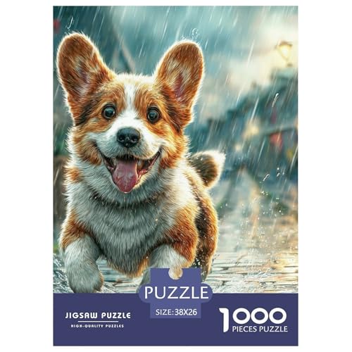 Pet Dog 1000-teiliges Pet Puzzles Für Erwachsene Klassische Unmöglich Puzzles 38x26cm/1000pcs von RYVABXYAK