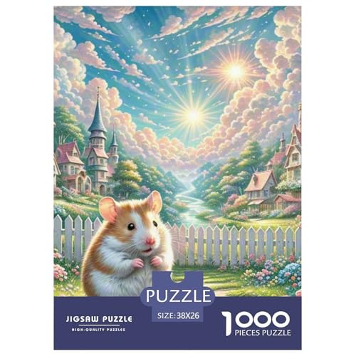 Roborovski Hamster 1000-teiliges Pet Puzzle Für Erwachsene Und Kinder Geschicklichkeitsspiel Puzzlespiel Themen-Puzzle Mit 38x26cm/1000pcs Roborovski Hamster 1000-teiliges Pet Puzzle Für Erwachsene Und Kinder Geschicklichkeitsspiel Puzzlespiel Themen-Puzzle Mit 38x26cm/1000pcs von RYVABXYAK