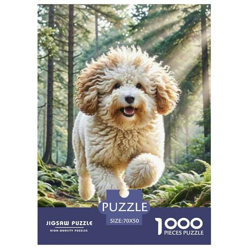 Shih Tzu 1000-teiliges Pet Puzzle Für Erwachsene Geschicklichkeitsspiel Puzzlespiel Themen-Puzzle Mit 70x50cm/1000pcs von RYVABXYAK