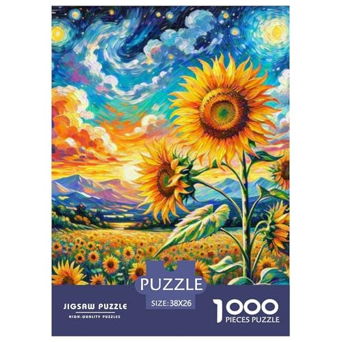Sunflower 1000-teiliges Flower Puzzle Für Erwachsene Und Kinder Klassische Anspruchsvolles Puzzle 38x26cm/1000pcs Sunflower 1000-teiliges Flower Puzzle Für Erwachsene Und Kinder Klassische Anspruchsvolles Puzzle 38x26cm/1000pcs von RYVABXYAK