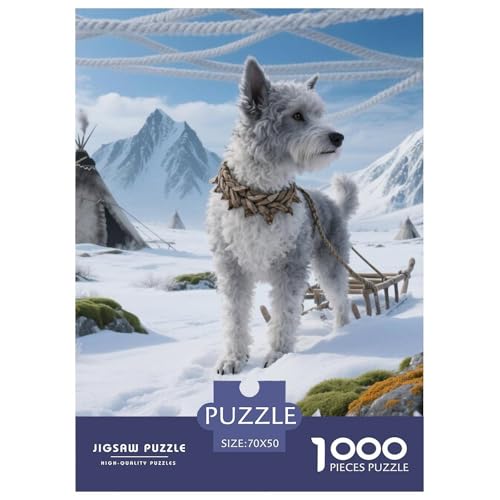 Teddy Bear Dog 1000-teiliges Animal Puzzle Für Erwachsene Und Kinder Geschicklichkeitsspiel Anspruchsvolles Puzzle 70x50cm/1000pcs von RYVABXYAK