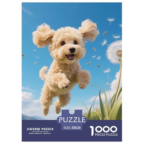 Teddy Bear Dog 1000-teiliges Dog Puzzle Für Die Ganze Familie Erwachsenenpuzzle Mit Wimmelbild Anspruchsvolles Puzzle 38x26cm/1000pcs von RYVABXYAK