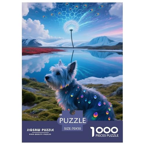 Teddy Bear Dog 1000-teiliges Dog Puzzle Für Die Ganze Familie Geschicklichkeitsspiel Unmöglich Puzzles 70x50cm/1000pcs von RYVABXYAK