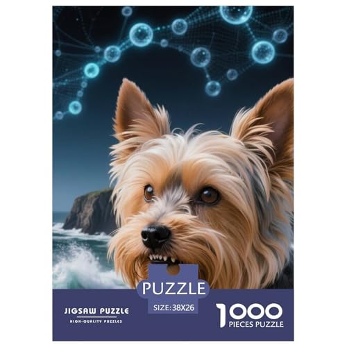 Teddy Bear Dog 1000-teiliges Dog Puzzle Für Erwachsene Geschicklichkeitsspiel Anspruchsvolles Puzzle 38x26cm/1000pcs von RYVABXYAK