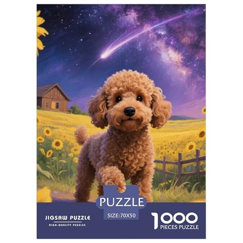 Teddy Bear Dog 1000-teiliges Dog Puzzle Für Erwachsene Geschicklichkeitsspiel Anspruchsvolles Puzzle 70x50cm/1000pcs von RYVABXYAK
