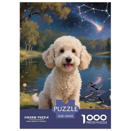 Teddy Bear Dog 1000-teiliges Dog Puzzle Für Erwachsene Geschicklichkeitsspiel Puzzlespiel Themen-Puzzle Mit 70x50cm/1000pcs von RYVABXYAK