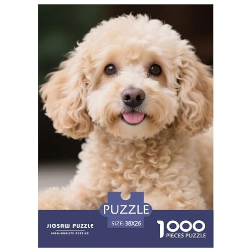 Teddy Bear Dog 1000-teiliges Pet Puzzle Familien Geschicklichkeitsspiel Anspruchsvolles Puzzle 38x26cm/1000pcs von RYVABXYAK