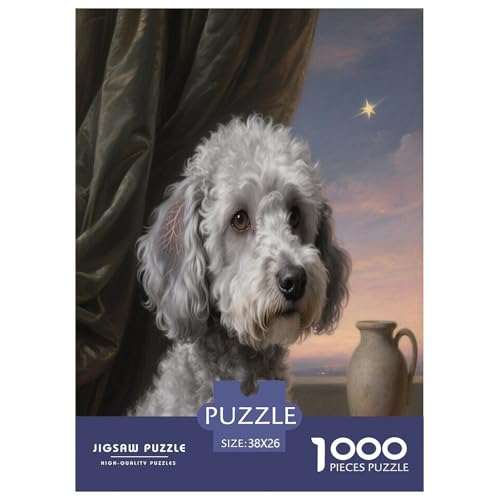 Teddy Bear Dog 1000-teiliges Pet Puzzle Familien Geschicklichkeitsspiel Anspruchsvolles Puzzle 38x26cm/1000pcs von RYVABXYAK
