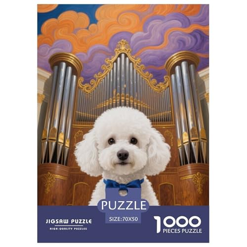 Teddy Bear Dog 1000-teiliges Pet Puzzle Familien Geschicklichkeitsspiel Unmöglich Puzzles 70x50cm/1000pcs von RYVABXYAK