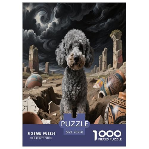 Teddy Bear Dog 1000-teiliges Pet Puzzle Für Die Ganze Familie Erwachsenenpuzzle Mit Wimmelbild Anspruchsvolles Puzzle 70x50cm/1000pcs von RYVABXYAK