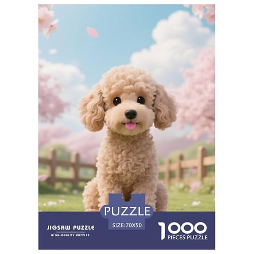 Teddy Bear Dog 1000-teiliges Pet Puzzle Für Die Ganze Familie Geschicklichkeitsspiel Anspruchsvolles Puzzle 70x50cm/1000pcs von RYVABXYAK