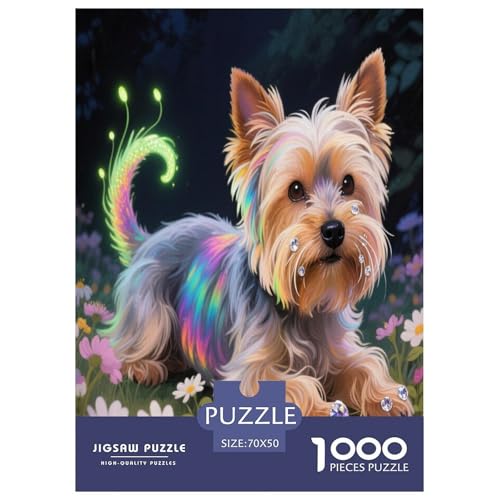 Teddy Bear Dog 1000-teiliges Pet Puzzle Für Die Ganze Familie Klassische Anspruchsvolles Puzzle 70x50cm/1000pcs von RYVABXYAK