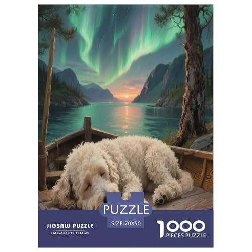 Teddy Bear Dog 1000-teiliges Pet Puzzle Für Die Ganze Familie Klassische Unmöglich Puzzles 70x50cm/1000pcs von RYVABXYAK