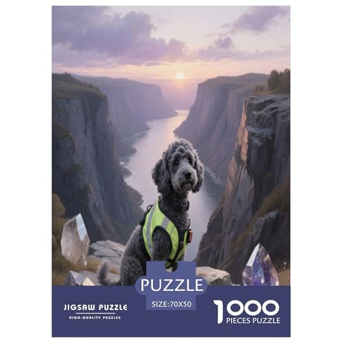 Teddy Bear Dog 1000-teiliges Pet Puzzle Für Erwachsene Erwachsenenpuzzle Mit Wimmelbild Unmöglich Puzzles 70x50cm/1000pcs von RYVABXYAK