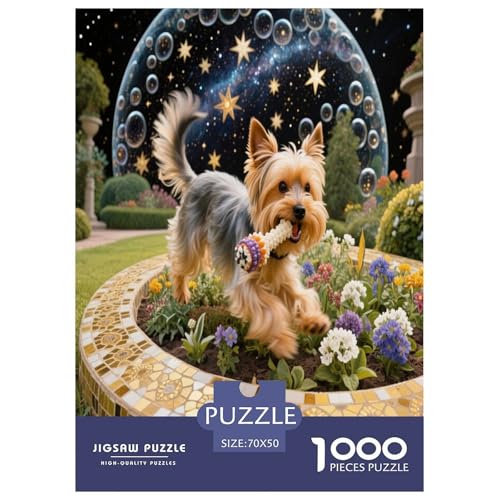 Teddy Bear Dog 1000-teiliges Pet Puzzle Für Erwachsene Und Kinder Erwachsenenpuzzle Mit Wimmelbild Puzzlespiel Themen-Puzzle Mit 70x50cm/1000pcs von RYVABXYAK