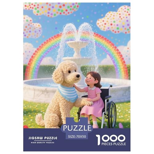 Teddy Bear Dog 1000-teiliges Pet Puzzle Für Erwachsene Und Kinder Geschicklichkeitsspiel Anspruchsvolles Puzzle 70x50cm/1000pcs von RYVABXYAK