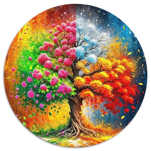 Tree 1000 Rundes Plant Circular Puzzles Kreative Stressfreisetzung Spielzeug Für Erwachsene Und Kinder 1000pcs (67.5x67.5cm) von RYVABXYAK