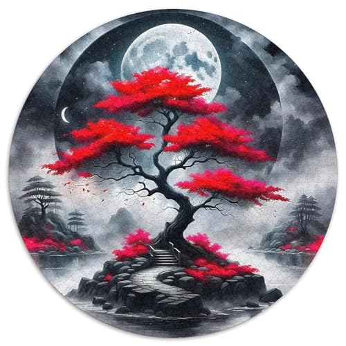 Tree 1000 Rundes Plant Puzzle Kreative Pädagogisches Stressabbau-Spielzeug Für Erwachsene 1000pcs (67.5x67.5cm) von RYVABXYAK