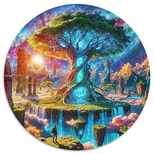 Tree 1000 Rundes Plant Puzzle Kreative Pädagogisches Stressabbau-Spielzeug Für Erwachsene 1000pcs (67.5x67.5cm) von RYVABXYAK