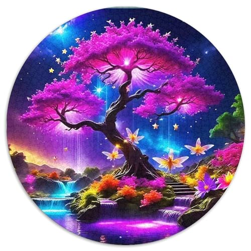 Tree 1000 Rundes Plant Puzzle Kreative Stressfreisetzung Spielzeug Für Erwachsene 1000pcs (67.5x67.5cm) von RYVABXYAK