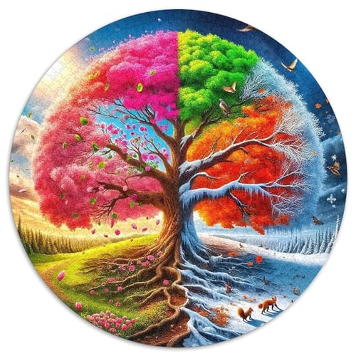 Tree 1000 Rundes Plant Puzzle Kreative Stressfreisetzung Spielzeug Für Erwachsene Und Kinder 1000pcs (67.5x67.5cm) von RYVABXYAK
