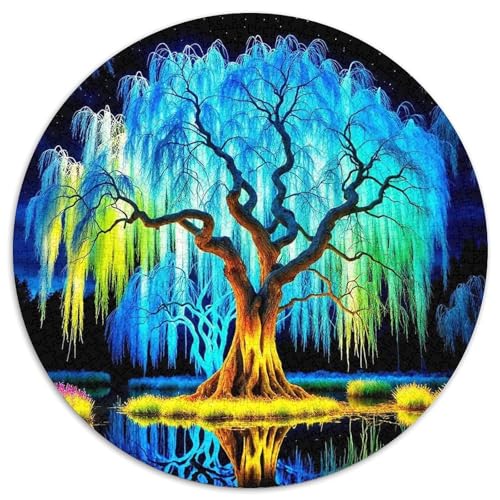 Tree 1000 Rundes Plant Rund Puzzle Kreative Stressfreisetzung Spielzeug Für Erwachsene 1000pcs (67.5x67.5cm) von RYVABXYAK
