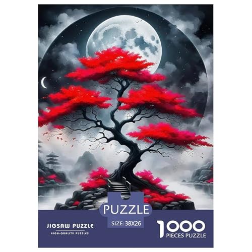Tree 1000-teiliges Plant Puzzle Für Die Ganze Familie Erwachsenenpuzzle Mit Wimmelbild DIY Herausfordernde 38x26cm/1000pcs von RYVABXYAK