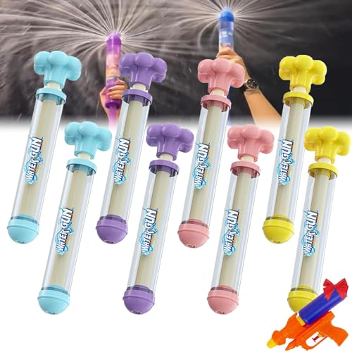 RYVETTE Feuerwerks-Wasserpistole, Feuerwerks-Wassersprühspielzeug for Familienunterhaltung Oder Poolparty, Romantische Hochdruck-Auszieh-Wasserpistolen for Paare for Baden, for Den Pool Und(8PCS) von RYVETTE